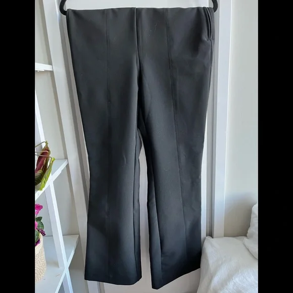 Zara Black Flared Pants/ Leggings - Picture 3 of 7